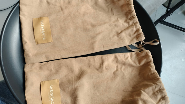 Sabyasachi Tan Leather Embroidered Loafers – Size 44
