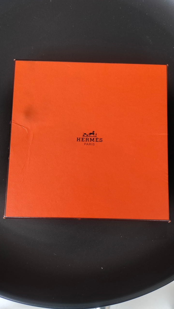 Hermès H Martelee Gold Buckle And Reversible Leather Belt Size 90