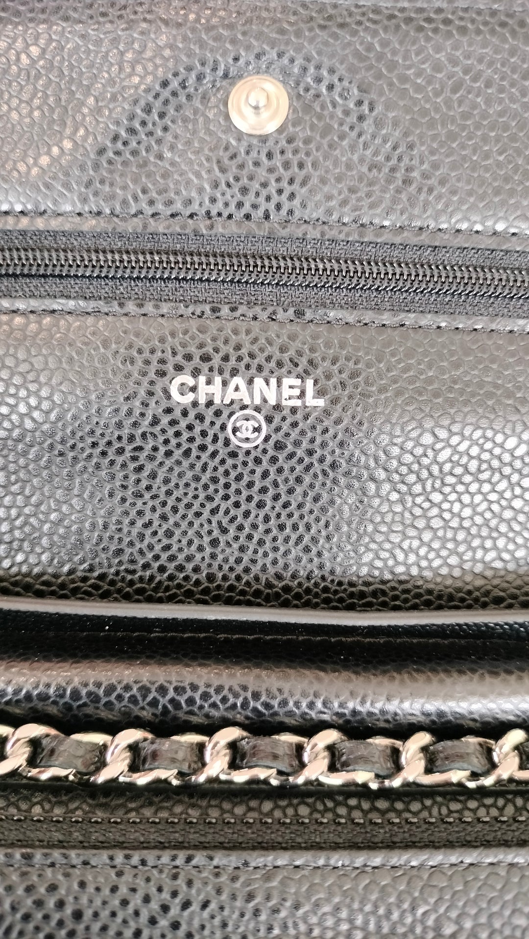 Chanel Black Caviar Small Leather Shoulder Bag