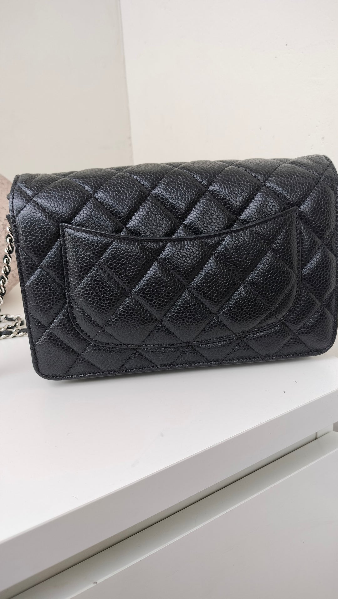 Chanel Black Caviar Small Leather Shoulder Bag
