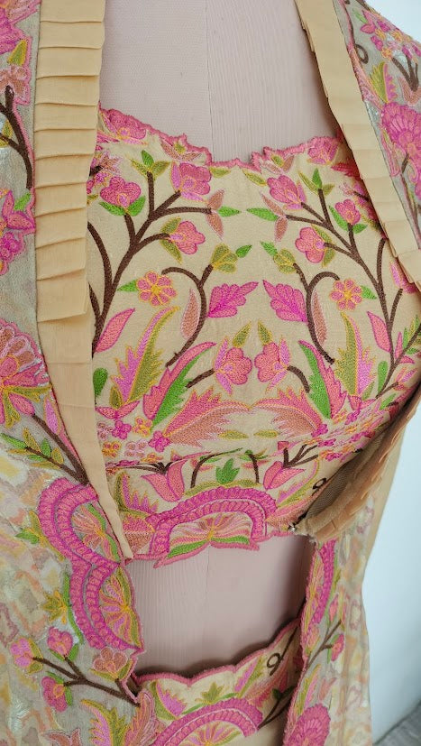 Liz Paul Pastel Embroidered Co-ord Set