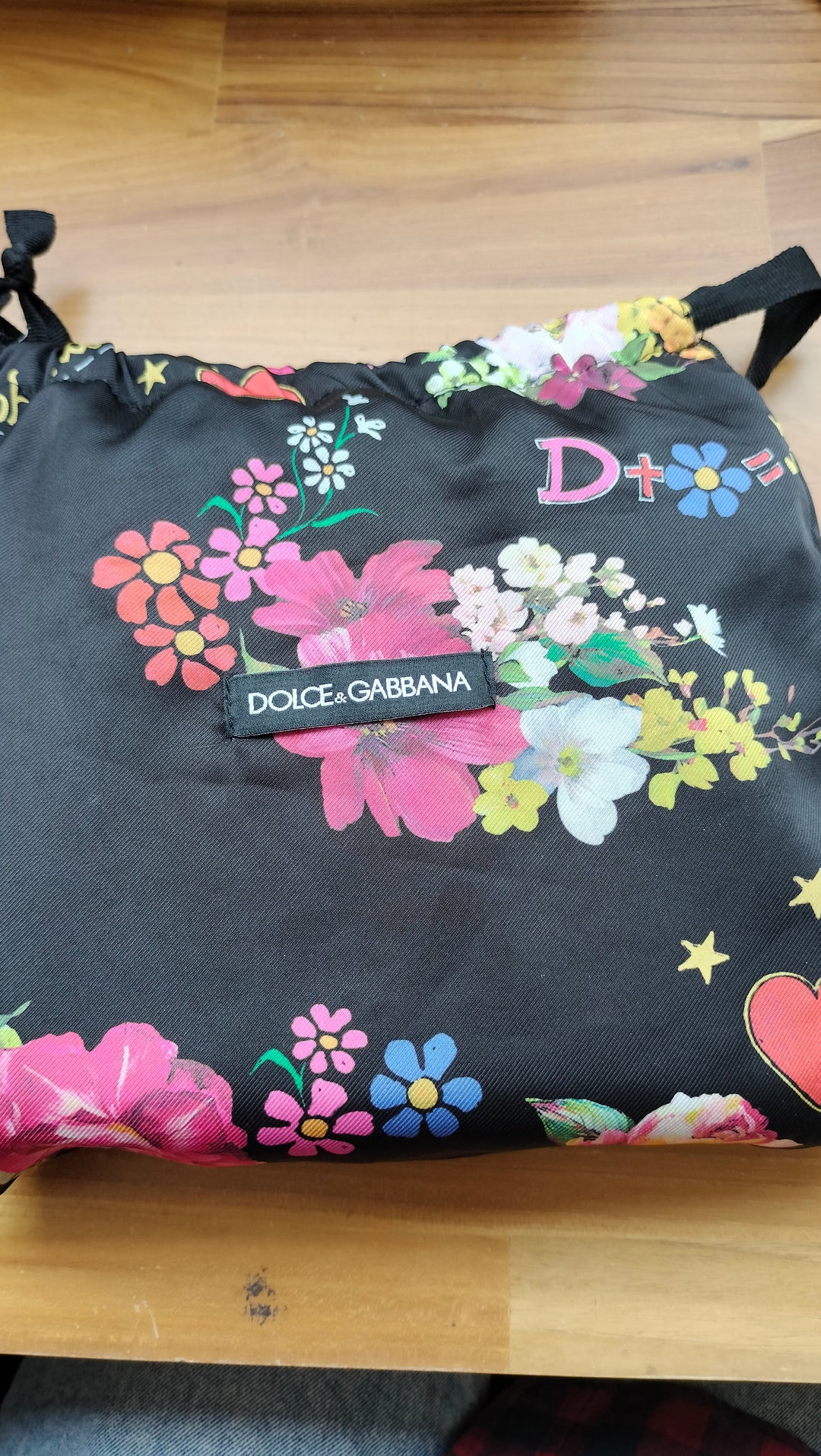 Dolce & Gabbana Metallic Pink Leather DG Girls Shoulder Bag