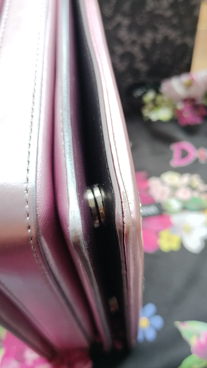 Dolce & Gabbana Metallic Pink Leather DG Girls Shoulder Bag