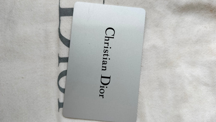 Dior Black Quilted Cannage Patent Leather Lady Dior Chain Clutch