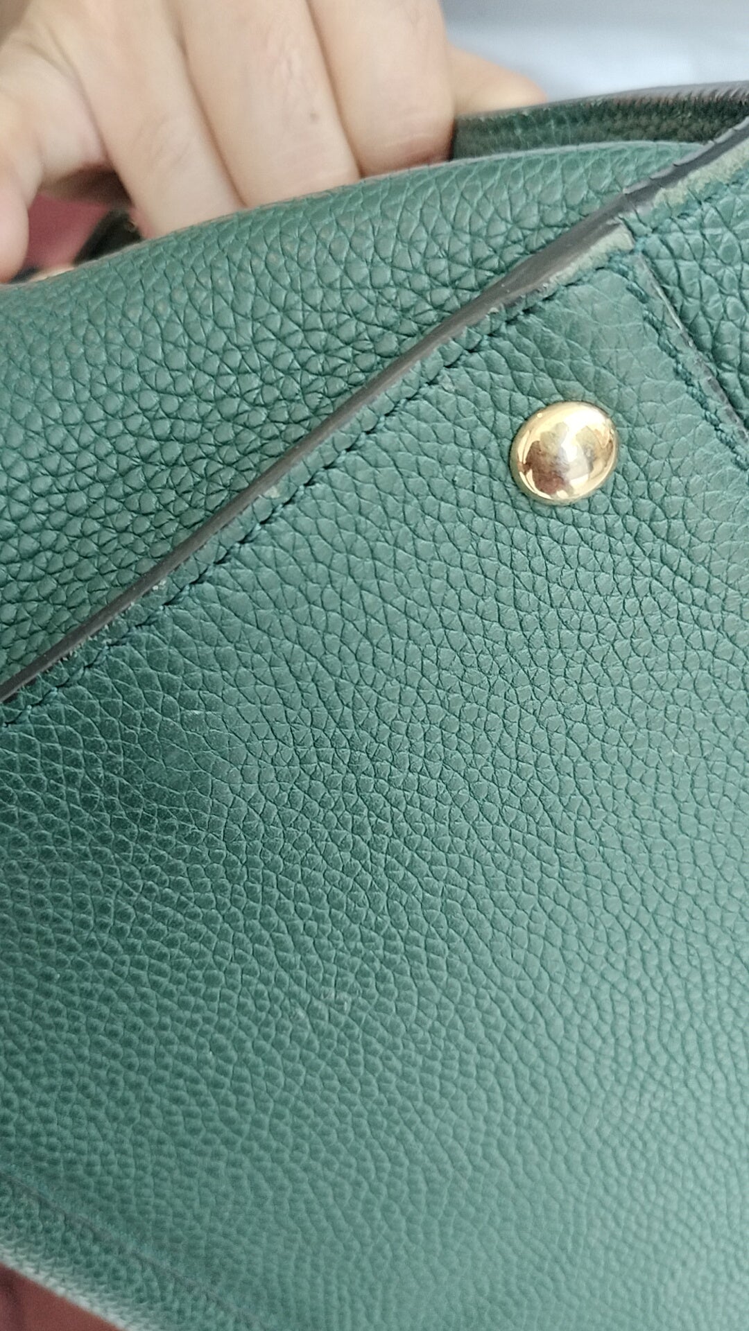 Salvatore Ferragamo Green Leather Satchel