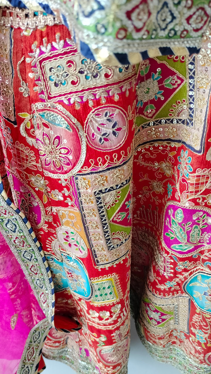 Dabiri Embroidered Gharara Set