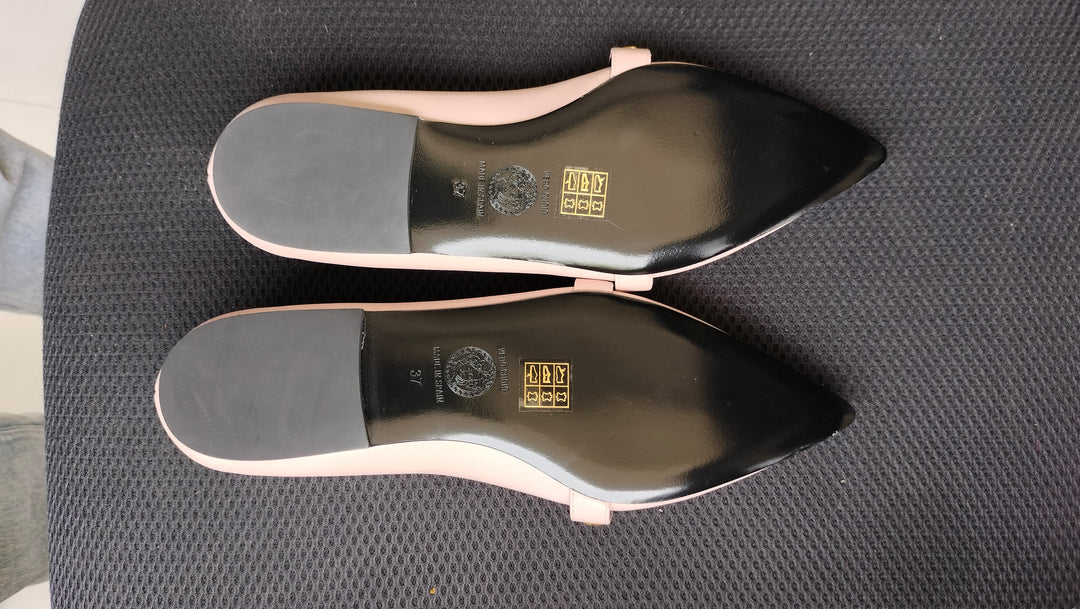 Versace Women's Metal Medusa Studs Ballet Flats Size 37