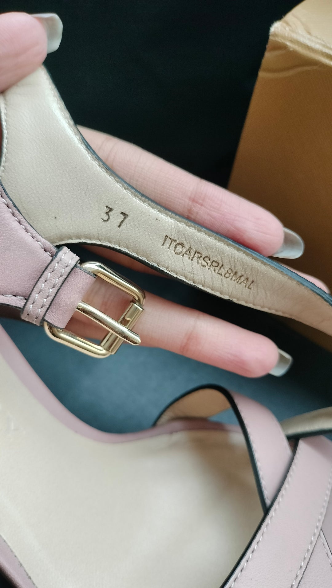 Burberry Canvas and Leather Wedge Sandals Size 37