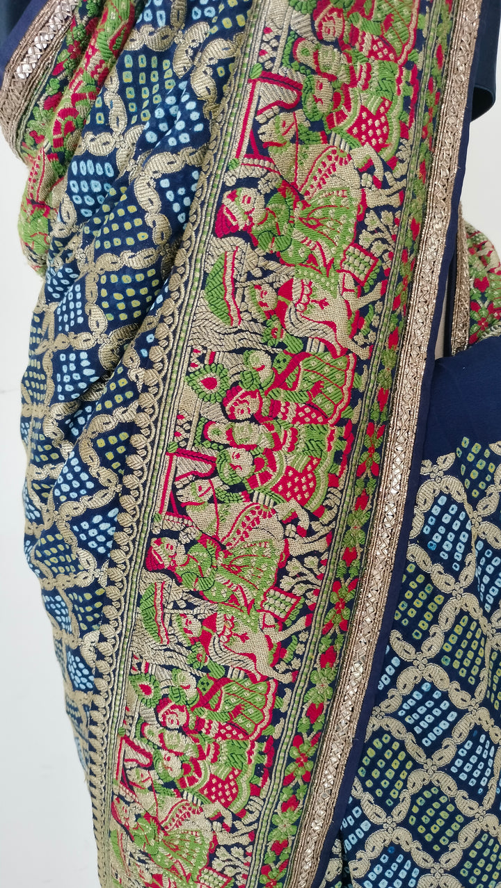 Manish Malhotra Blue Saree Set
