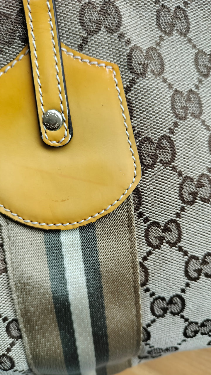 Gucci GG Canvas Canvas Web Jolie Tote