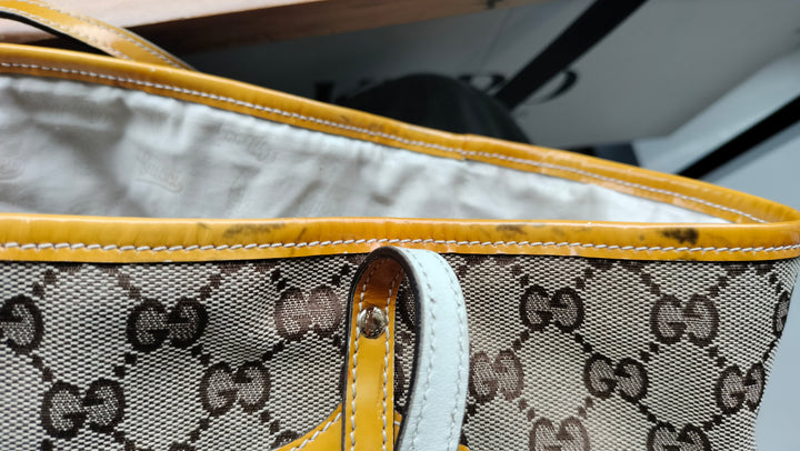 Gucci GG Canvas Canvas Web Jolie Tote