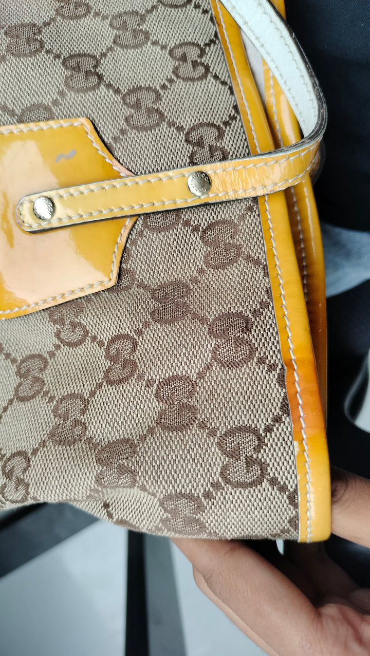 Gucci GG Canvas Canvas Web Jolie Tote