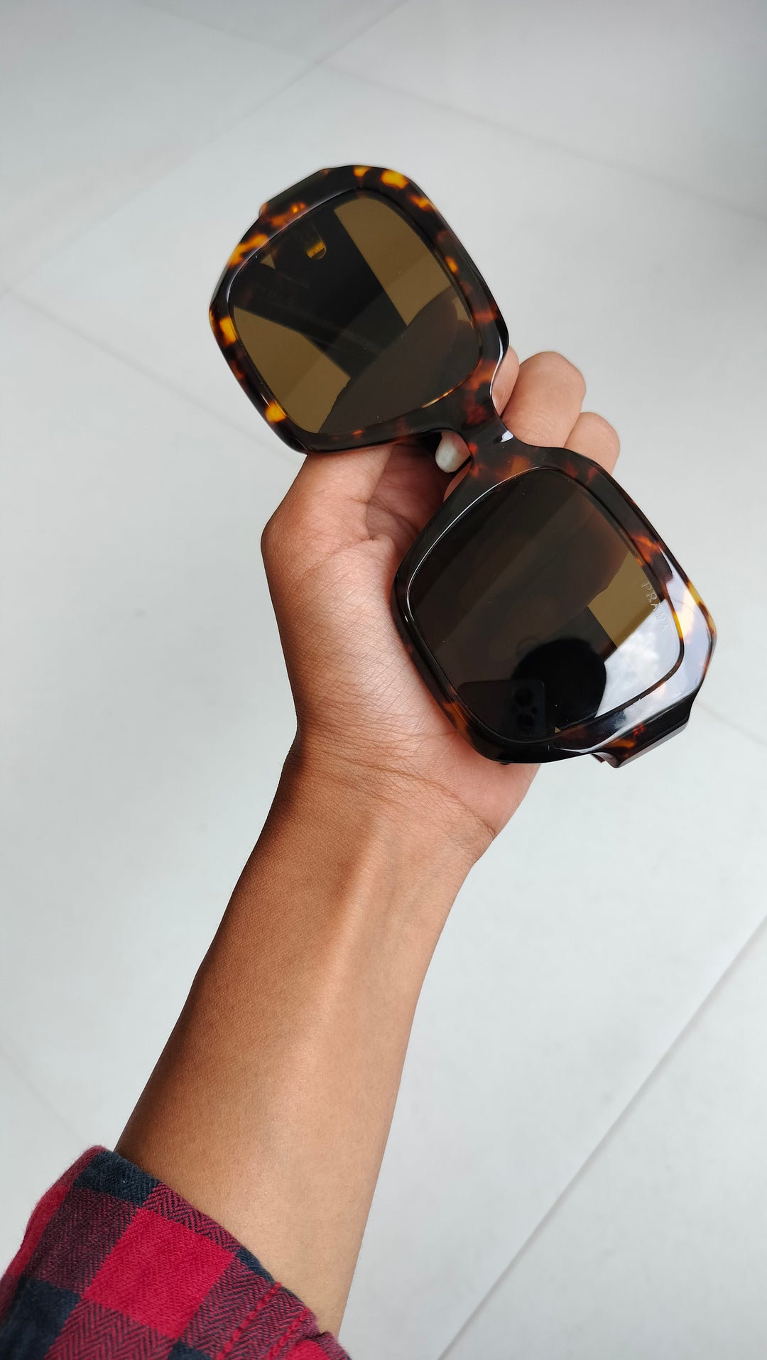 Prada Tortoiseshell Square-Frame Sunglasses