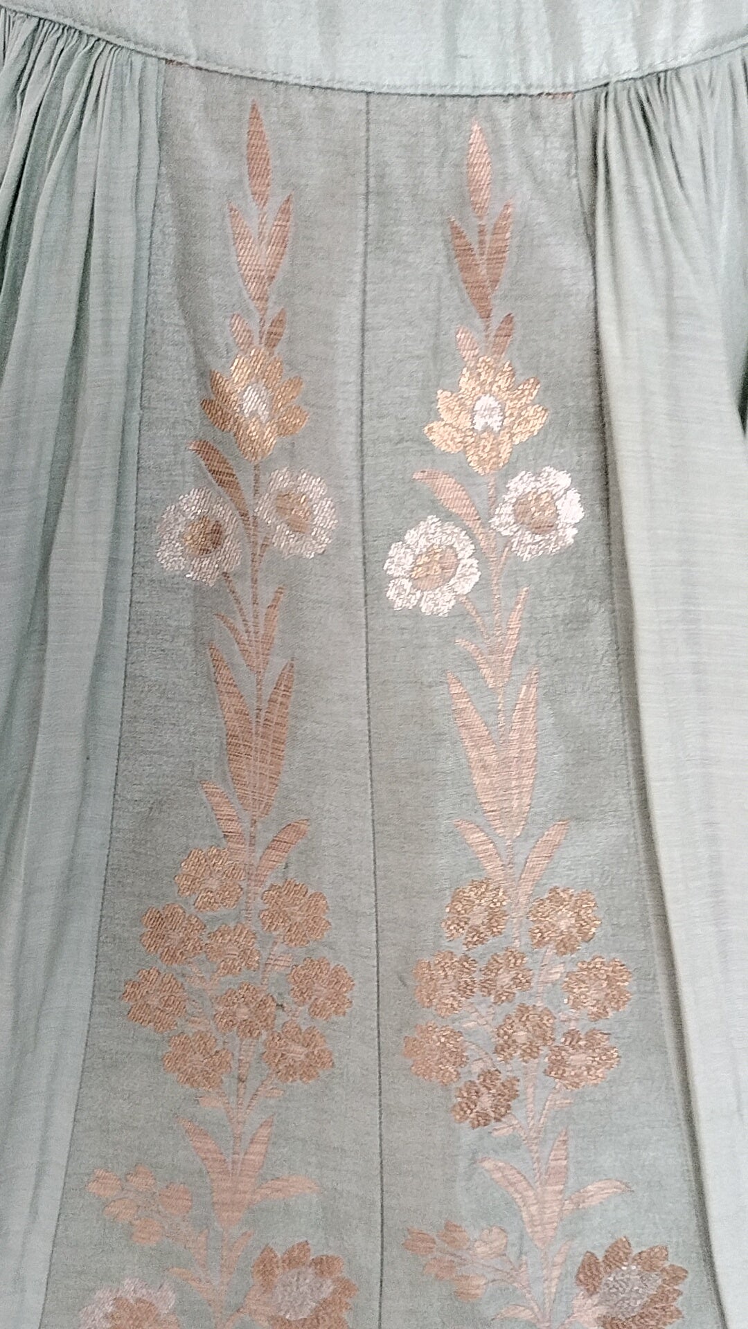 Gazal Gupta Mint Green Embroidered Skirt Set