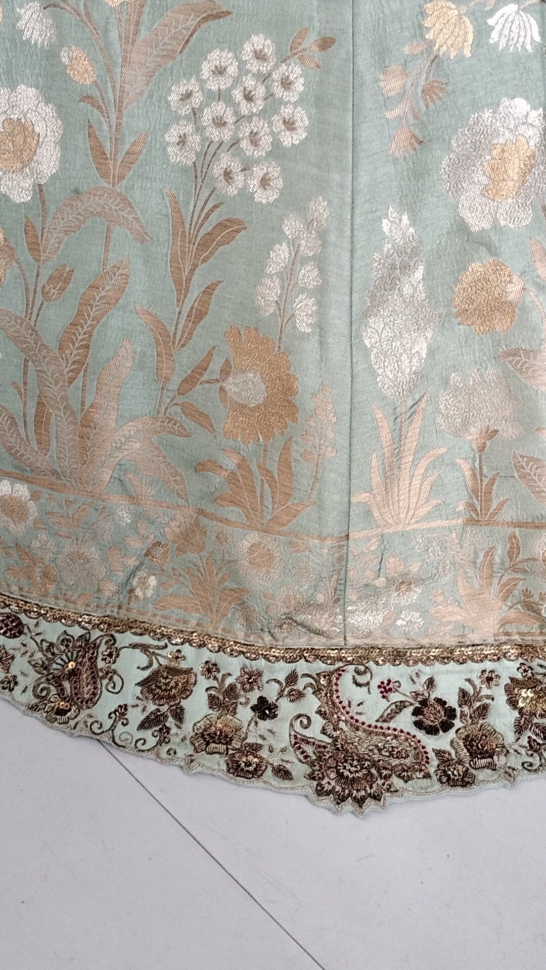Gazal Gupta Mint Green Embroidered Skirt Set