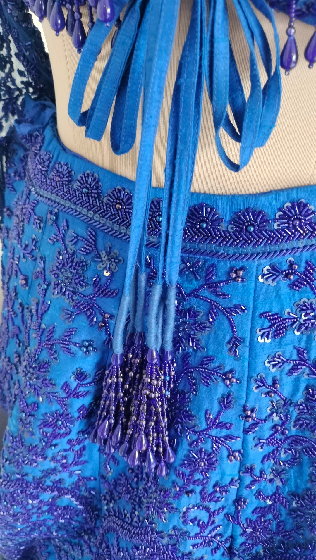 Rianta's Royal Blue Embellished Lehenga Set