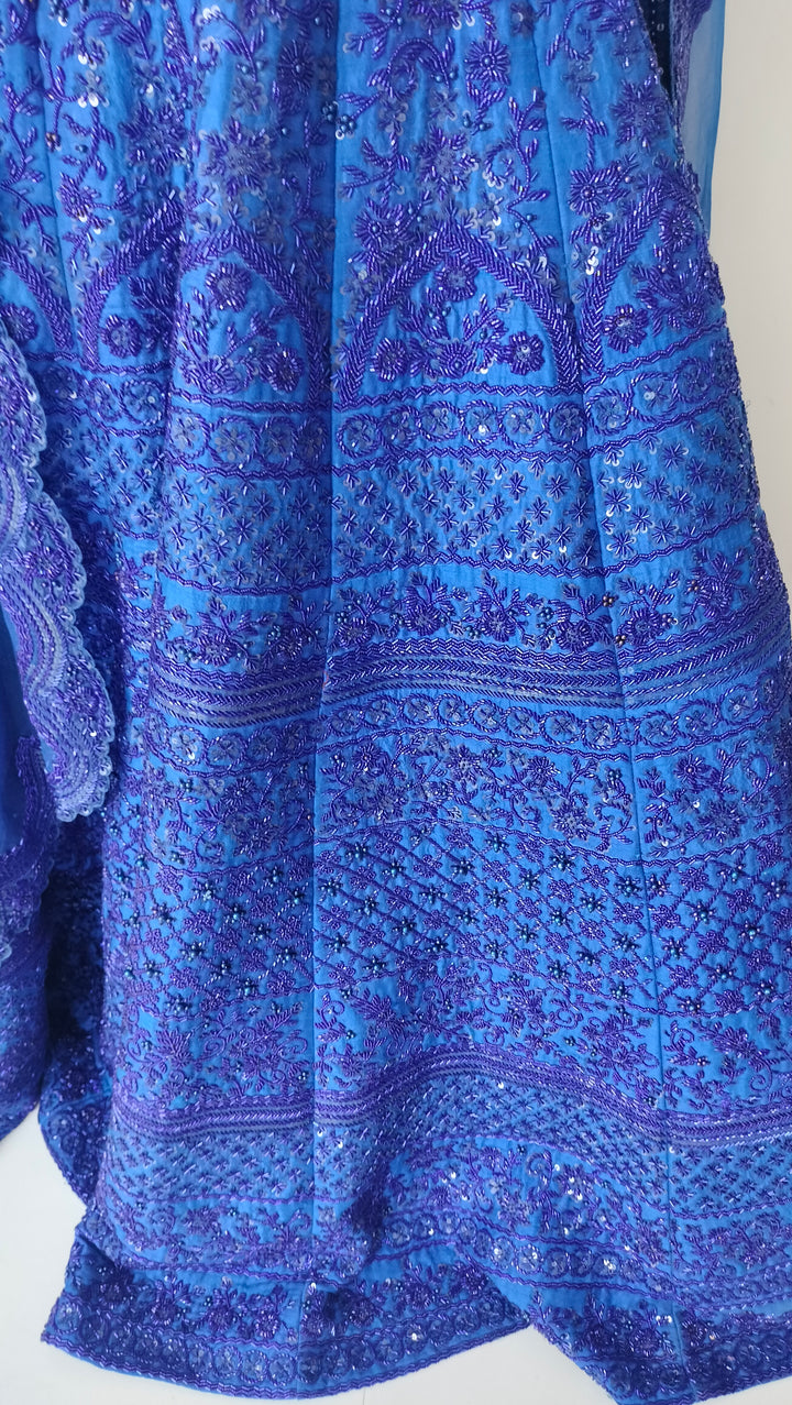 Rianta's Royal Blue Embellished Lehenga Set