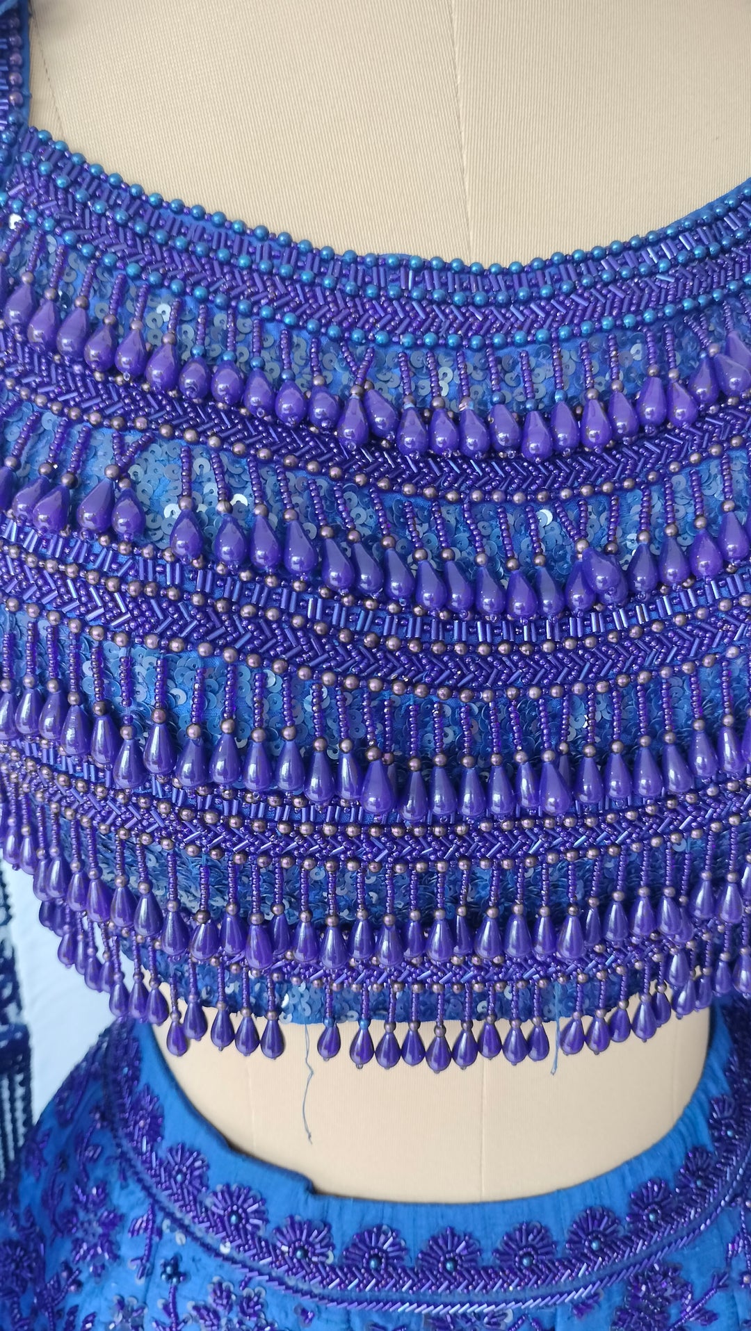 Rianta's Royal Blue Embellished Lehenga Set