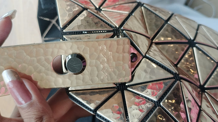 Bao Bao Issey Miyake Prism Metallic Bronze Tote Bag
