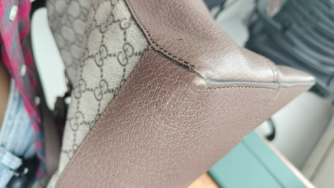 Gucci GG Supreme Canvas and Leather Ophidia Tote
