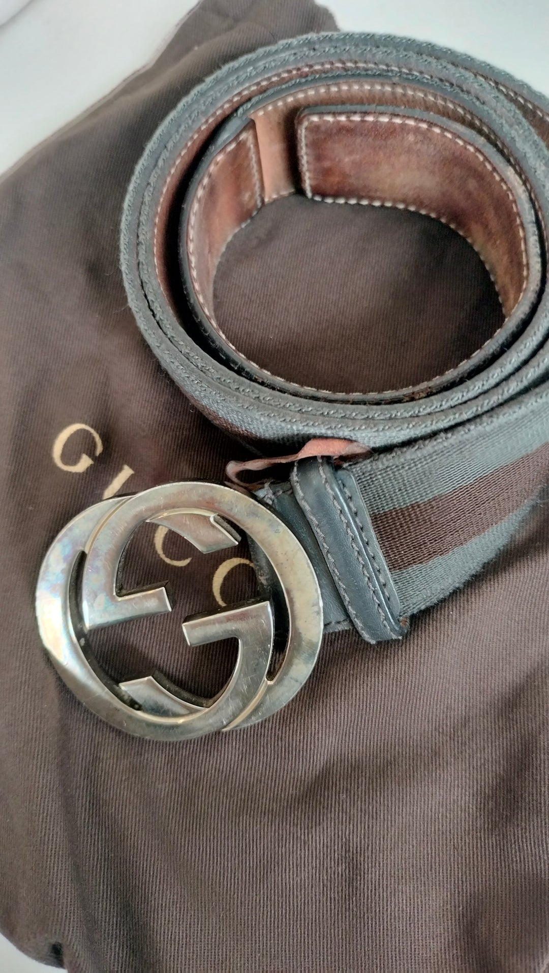 Gucci GG Interlocking Web Belt
