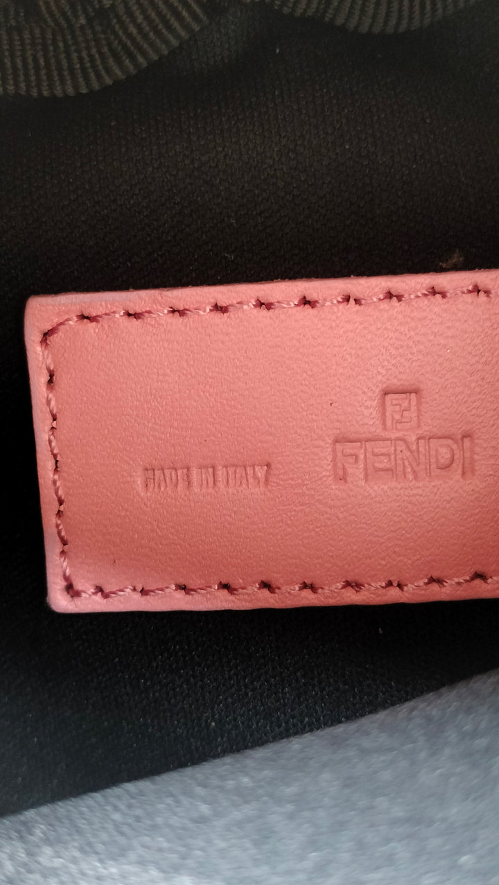 Fendi Zucchino Canvas Barrel Pochette