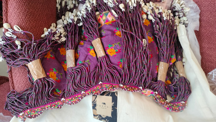 Torani Multicoloured Embellished Lehenga Set