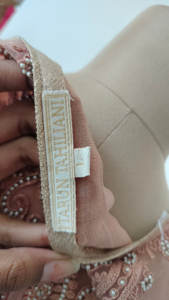 Tarun Tahiliani Dusty Rose Embellished Sharara Set