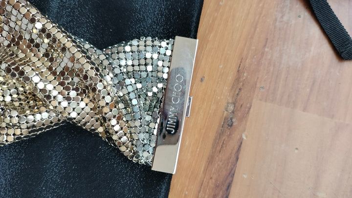 Jimmy Choo Chandra Black Embellished Clutch
