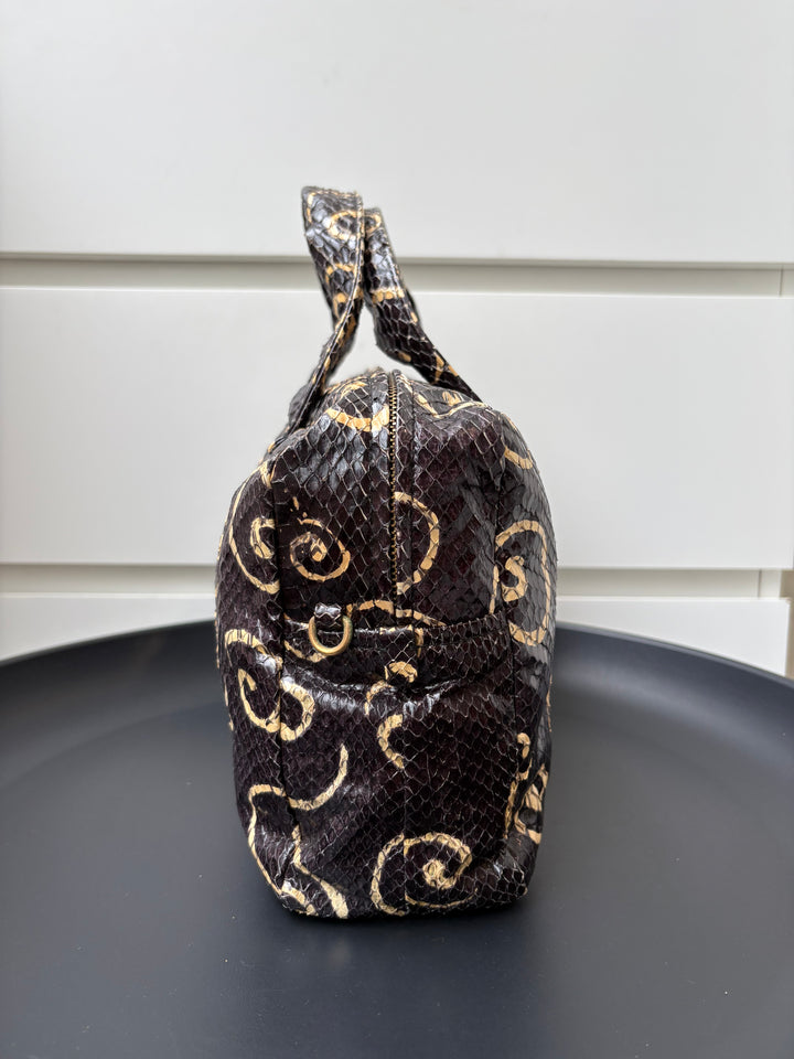 Miu Miu Python Leather Top Handle Bag