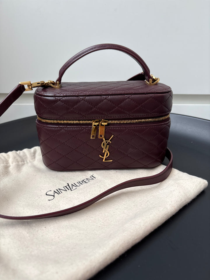 Saint Laurent Gaby Quilted Lambskin Vanity Bag