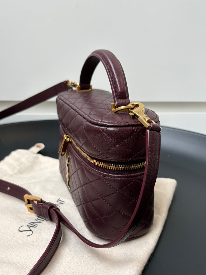 Saint Laurent Gaby Quilted Lambskin Vanity Bag