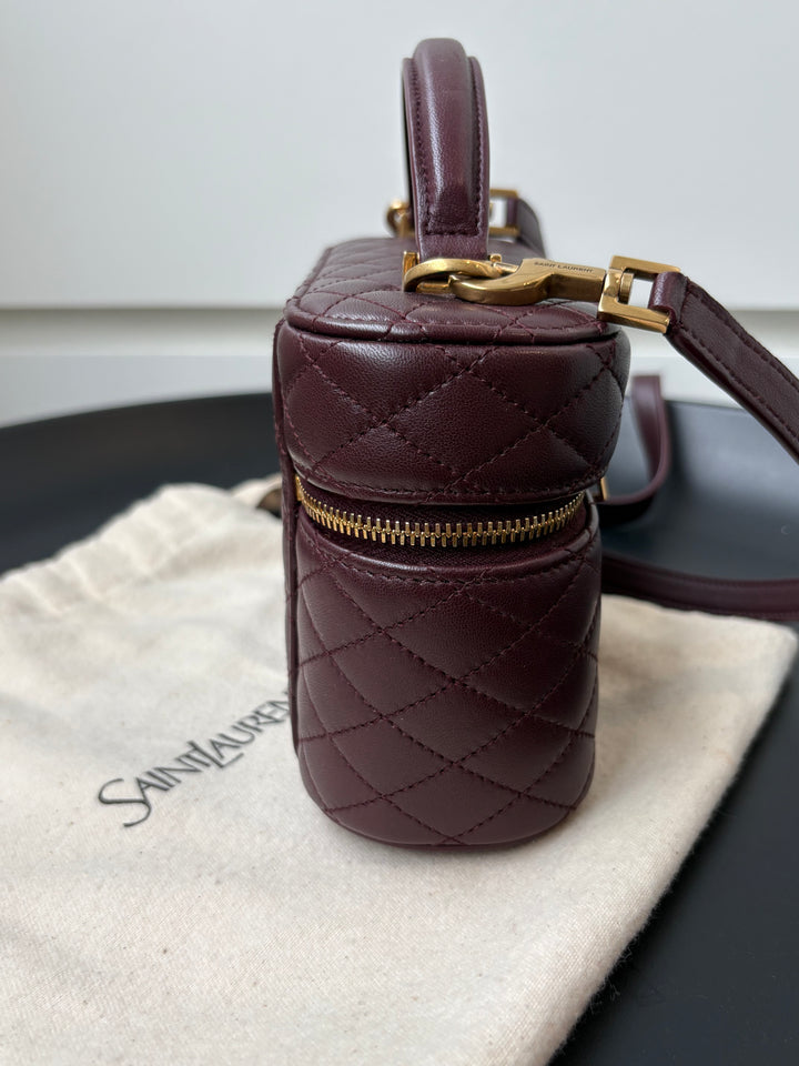 Saint Laurent Gaby Quilted Lambskin Vanity Bag