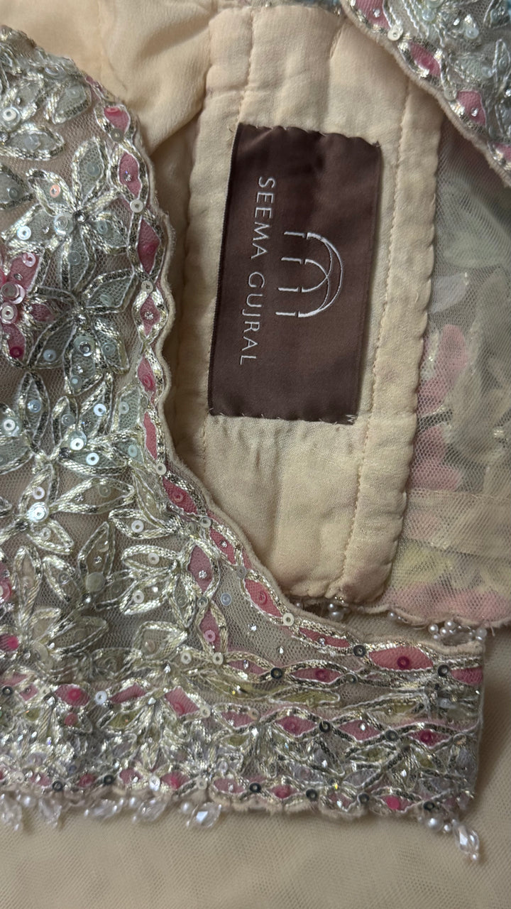 Seema Gujral Floral Embroidered Lehenga Set