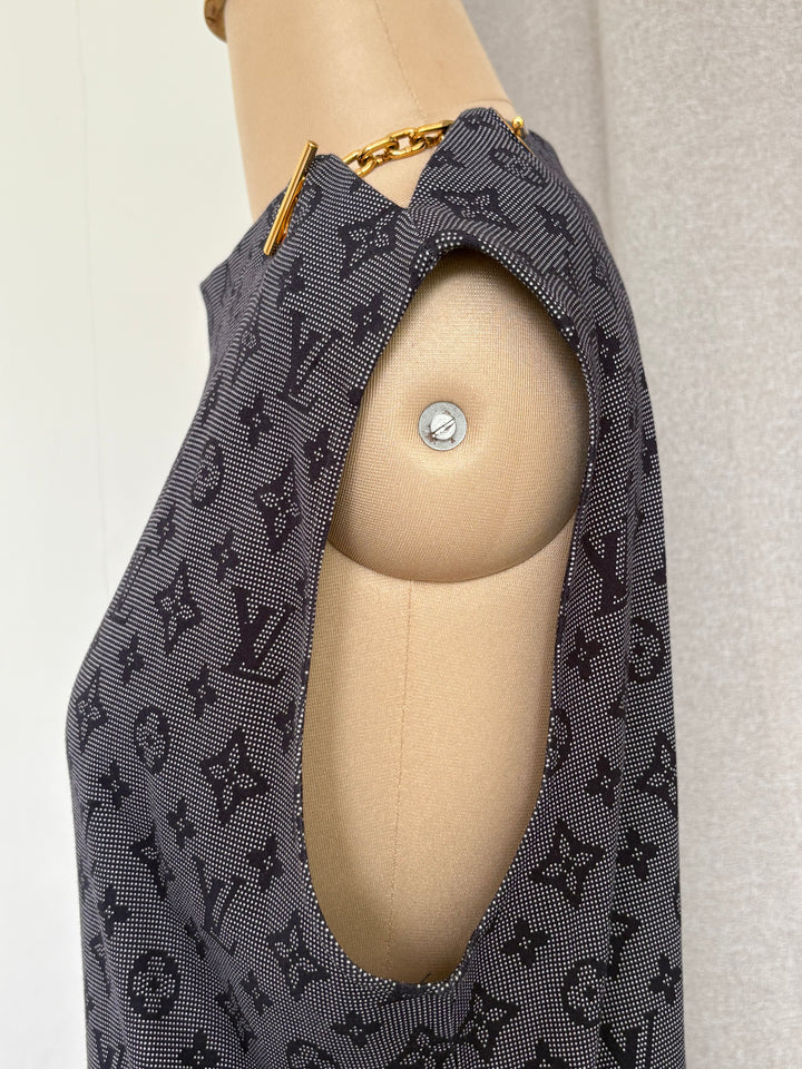 Louis Vuitton Monogram Knit Sheath Dress