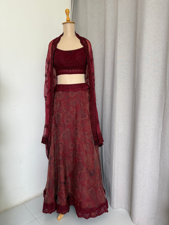 Jade by Monica & Karishma Embroidered Lehenga Set