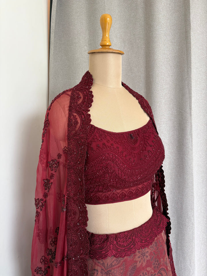 Jade by Monica & Karishma Embroidered Lehenga Set