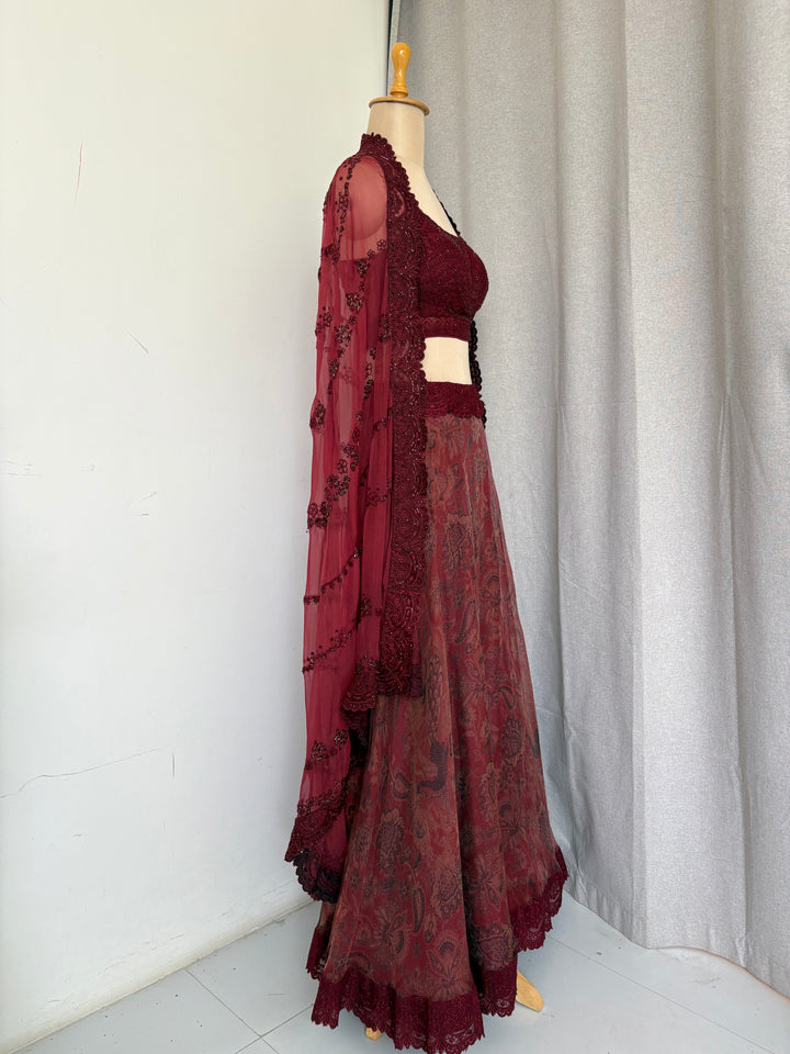 Jade by Monica & Karishma Embroidered Lehenga Set
