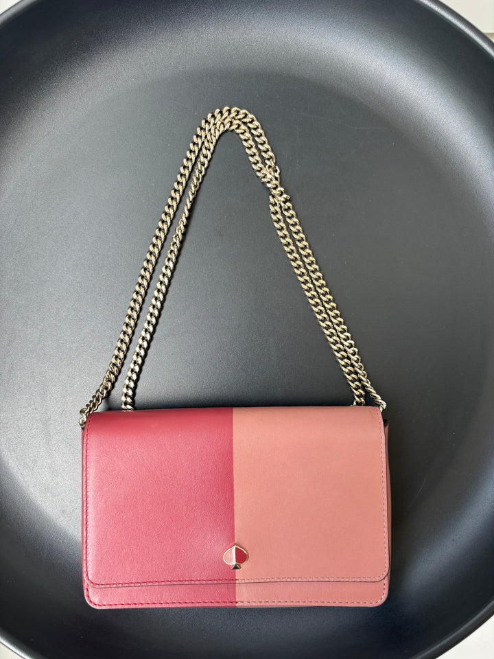 Kate Spade Nicola bicolor chain wallet bag