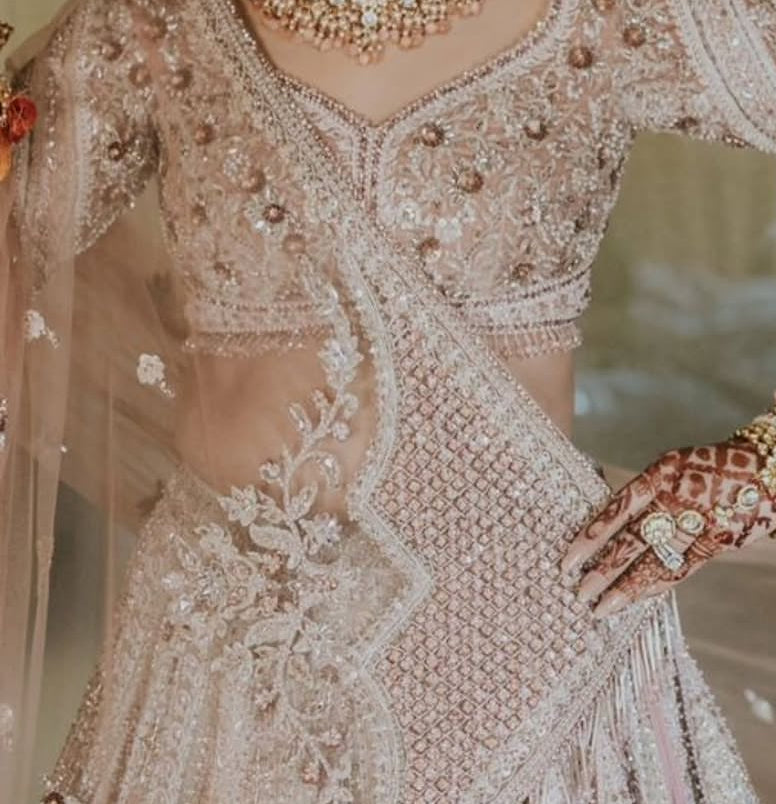 Payal Keyal Blush Pink Embellished Lehenga Set