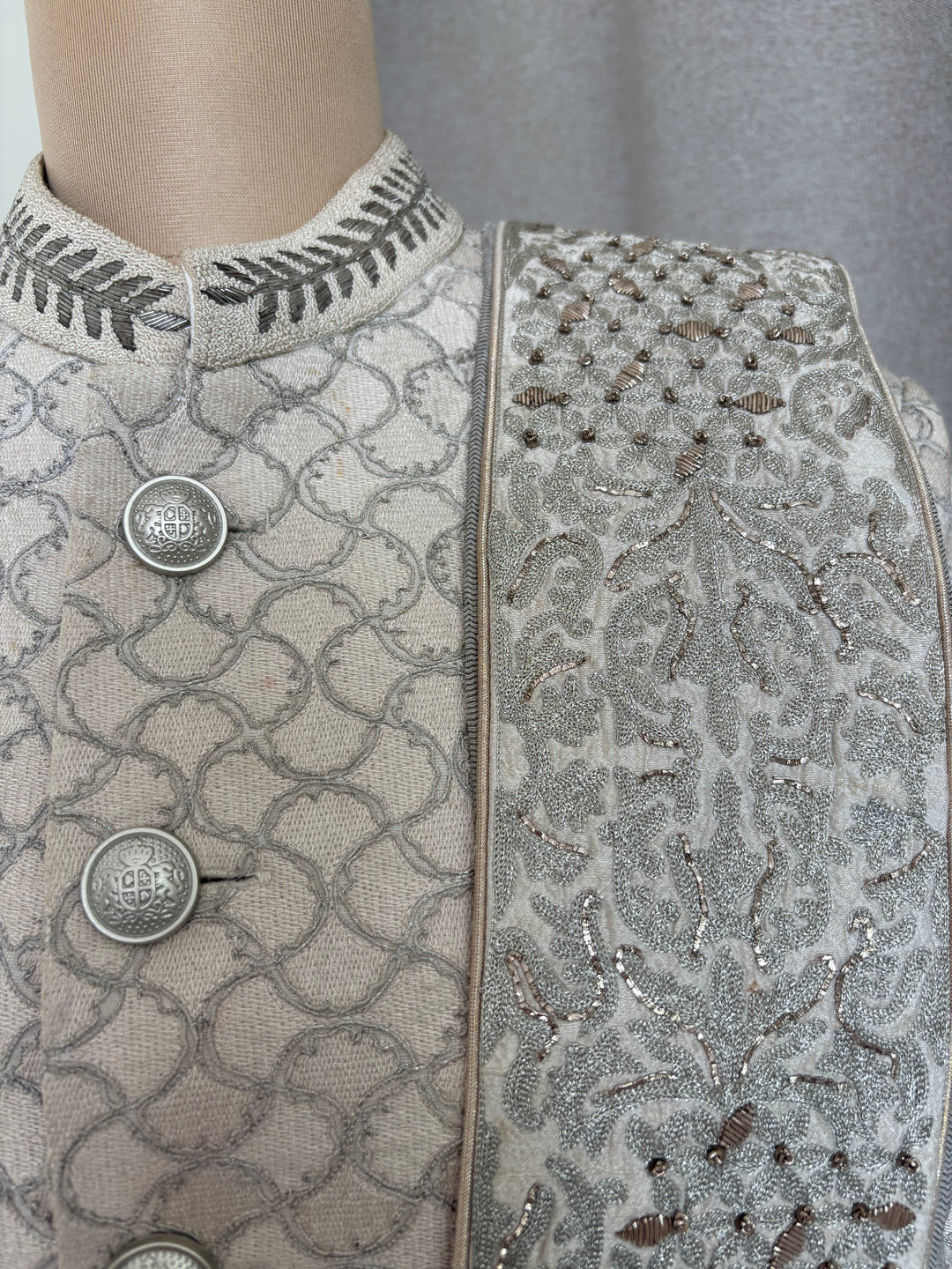 Rohit Gandhi Rahul Khanna Ivory Embroidered Sherwani Set