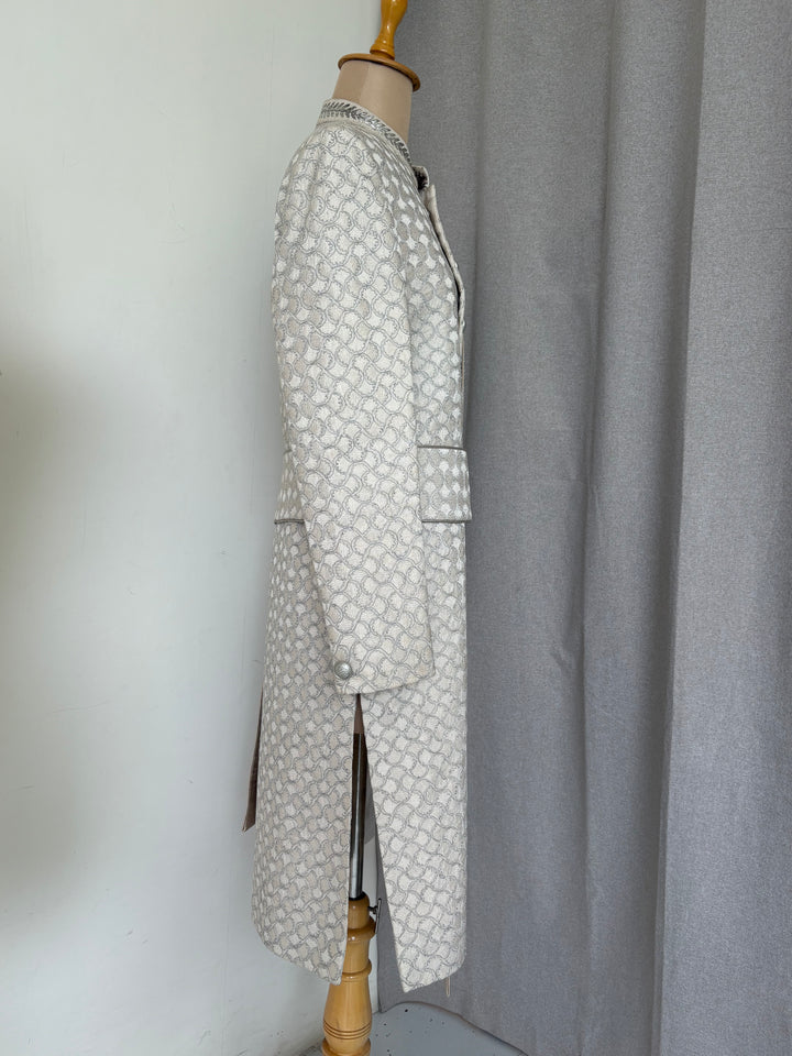 Rohit Gandhi Rahul Khanna Ivory Embroidered Sherwani Set