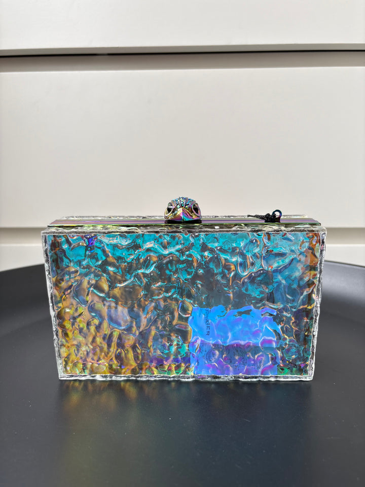 Kurt Geiger Eagle Iridescent Box Clutch