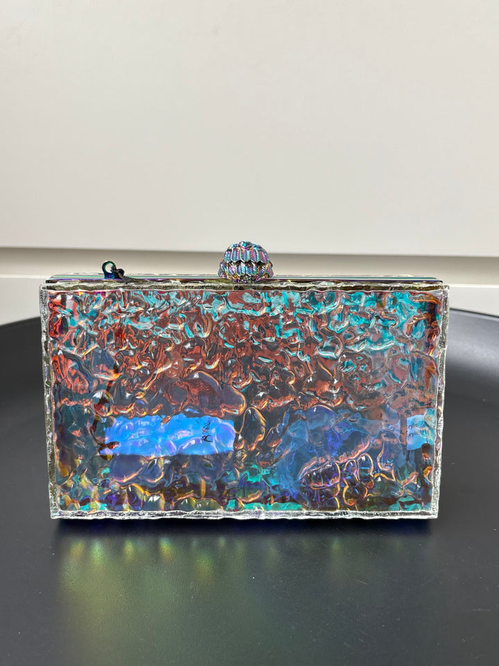 Kurt Geiger Eagle Iridescent Box Clutch