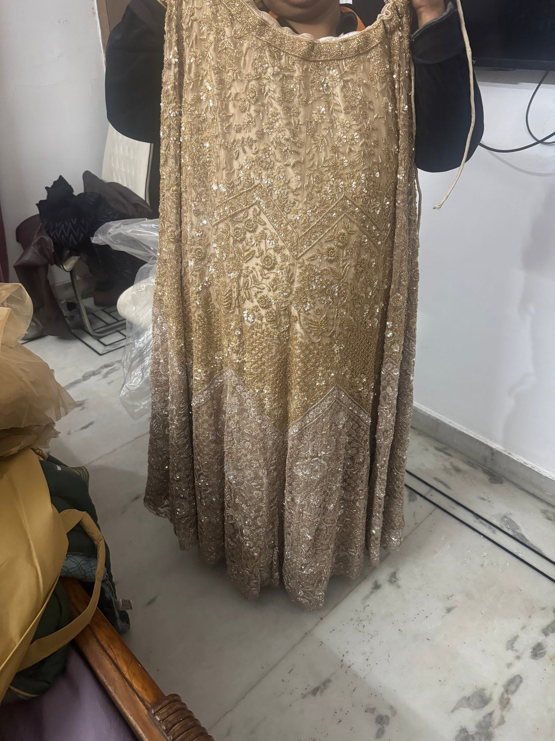 Surabhi Chopra Sitara Ombre Lehenga Set