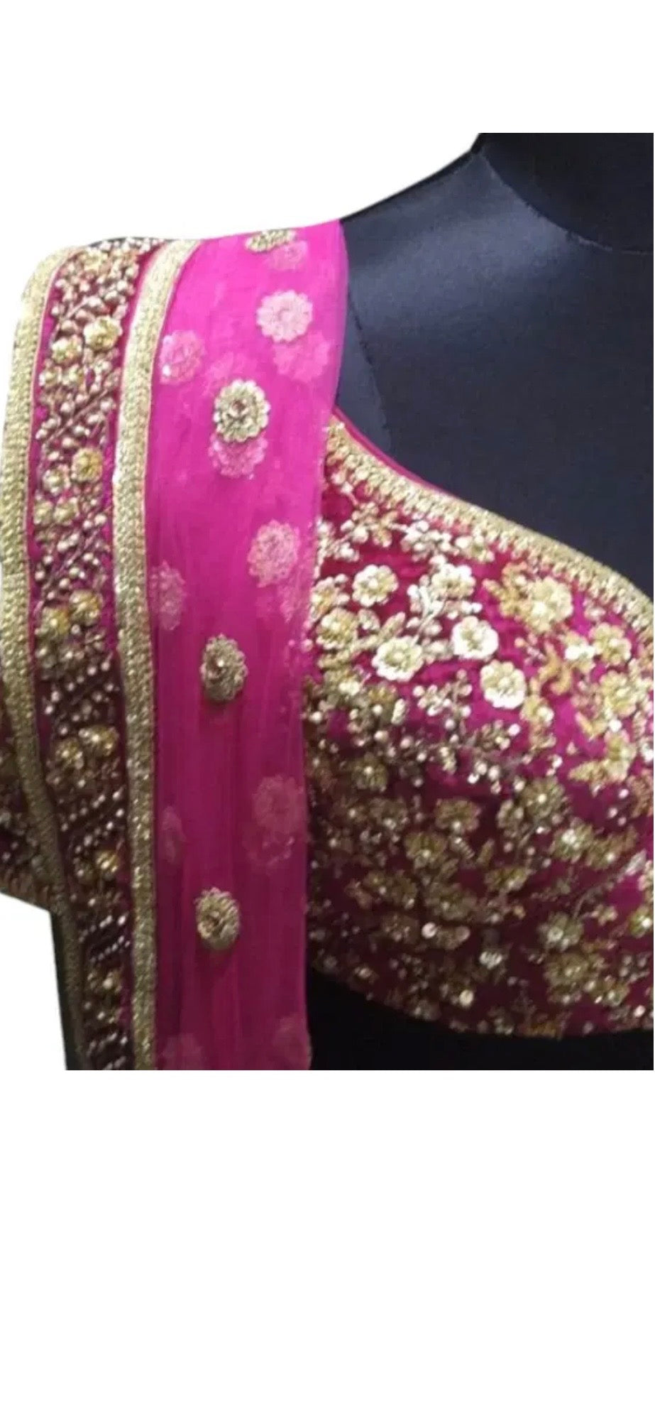 Sabyasachi Fuchsia Embroidered Lehenga Set