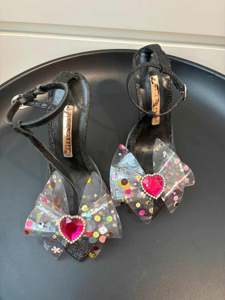 Sophia Webster Leah Glitter Bow Sandals