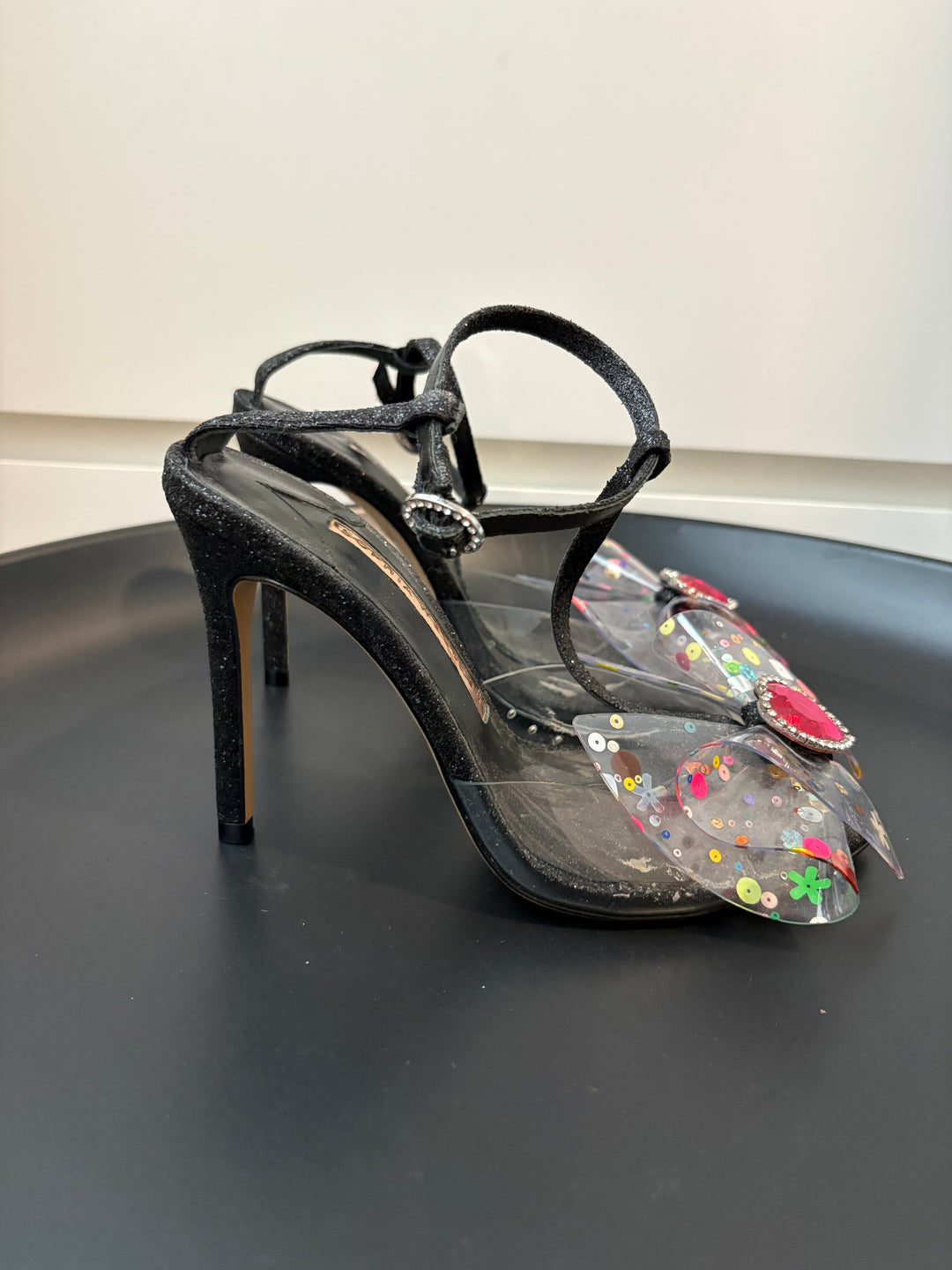 Sophia Webster Leah Glitter Bow Sandals