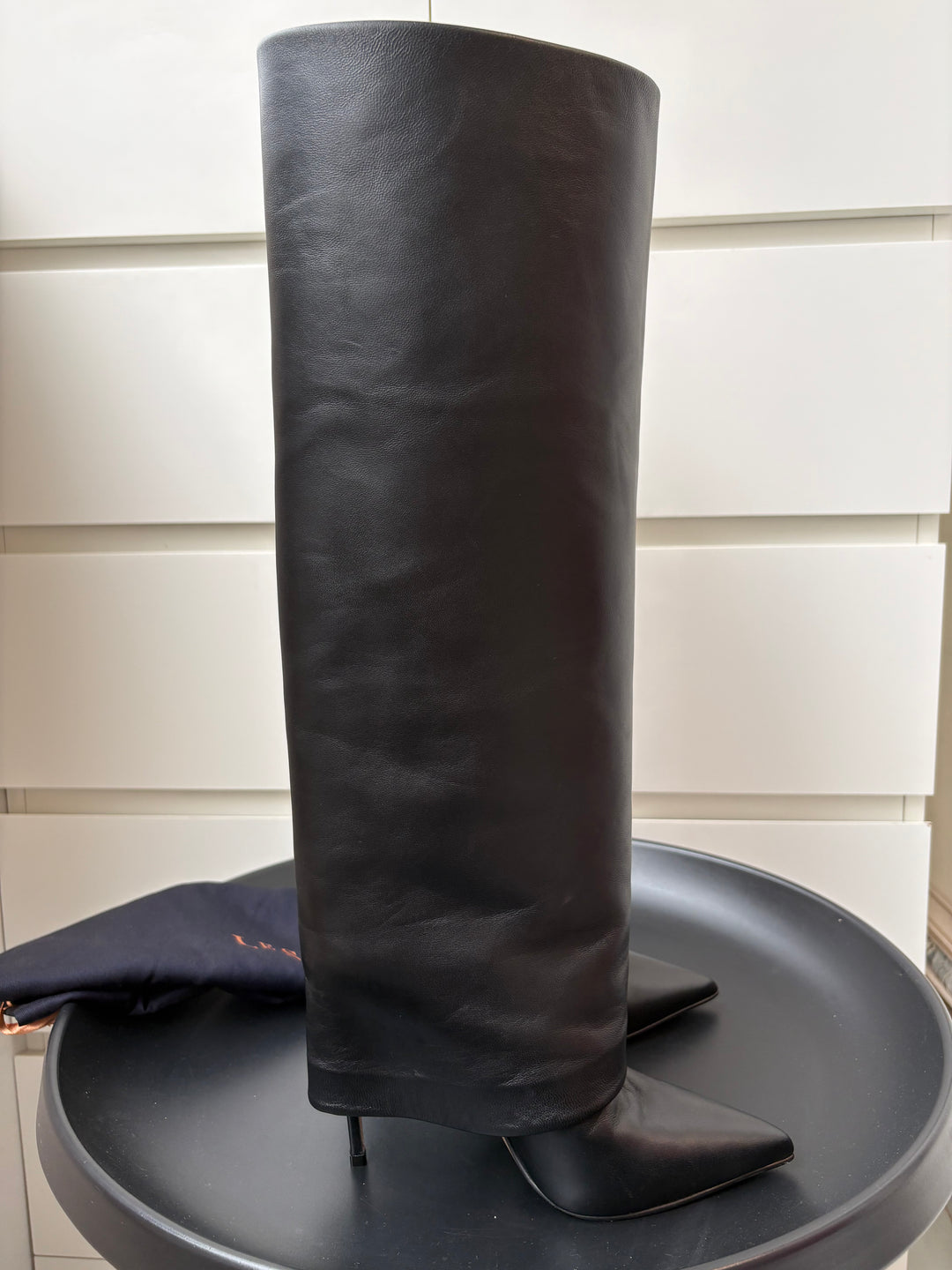 Le Silla 120mm Andy Leather Knee-High Boots Size 37