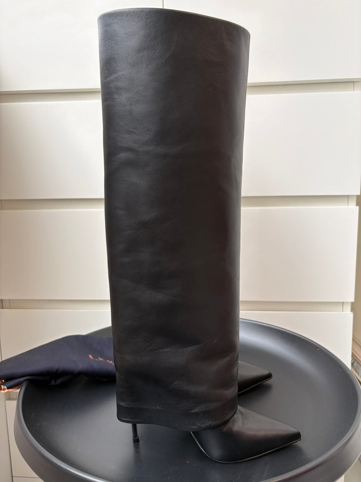 Le Silla 120mm Andy Leather Knee-High Boots Size 37